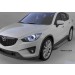 Can Otomotiv MACX.51.1973 пороги алюминиевые (Sapphire Silver) Mazda CX5 (2012-2015 /2015-)