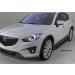 Can Otomotiv MACX.54.1973 пороги алюминиевые (Sapphire Black) Mazda CX5 (2012-2015 /2015-)