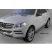 Can Otomotiv MEML.53.1729 пороги алюминиевые (Corund Silver) Mercedes ML W166 (2011-)