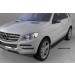 Can Otomotiv MEML.54.1729 пороги алюминиевые (Sapphire Black) Mercedes ML W166 (2011-)