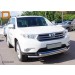 Can Otomotiv TOHI.33.0035 защита переднего бампера Toyota Highlander (2010-2013) (двойная) d 60/60