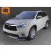 Can Otomotiv TOHI.33.3458 защита переднего бампера Toyota Highlander  (2014-) (двойная) d 60/42