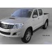 Can Otomotiv TOHL.54.3421 пороги алюминиевые (Sapphire Black) Toyota HiLux (2012-2015)