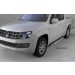 Can Otomotiv VWAM.48.1017 пороги алюминиевые (Brillant) Volkswagen Amarok (Амарок) (2010-) (черн/нерж)