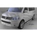 Can Otomotiv VWT5.48.3811 пороги алюминиевые (Brillant) Volkswagen T5/ T6 Transporter (короткая база) (черн/нерж)