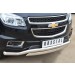 Руссталь CTRZ-001506 защита переднего бампера d63 (волна) 75х42 (дуга) на Chevrolet Trailblazer 2012-