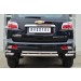 Руссталь CTRZ-001518 защита заднего бампера уголки d63 (секции) d42 (секции) на Chevrolet Trailblazer 2012-