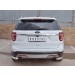 Руссталь FEZ-002666 защита заднего бампера уголки d63 секции на Ford Explorer 2016-