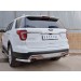 Руссталь FEZ-002666 защита заднего бампера уголки d63 секции на Ford Explorer 2016-