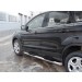 Руссталь FGT-0026021 пороги труба d76 с накладкой (вариант 1) на Ford Kuga 2016-
