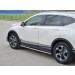 Руссталь HCRO-002832 пороги труба 75х42 овал с проступью на Honda CR-V 2017-