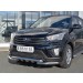 Руссталь HCRZ-002420 защита переднего бампера d63 дуга-d63 уголки+клыки на Hyundai Creta 2016-