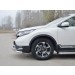 Руссталь HCRZ-002824 защита переднего бампера d63 дуга-d63 уголки+клыки на Honda CR-V 2017-