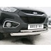Руссталь HIZ-000179 защита переднего бампера d63/42 на Hyundai IX 35 2010-2012