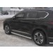 Руссталь HSFL-0031722 пороги труба d42 с листом (лист алюм, проф.сталь) (вариант 2) на Hyundai Santa Fe 2018-