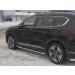 Руссталь HSFO-003171 пороги труба 75х42 овал с проступью на Hyundai Santa Fe 2018-