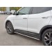 Руссталь HSFPO-002447 пороги труба 75х42 овал с проступью на Hyundai Santa Fe Premium 2015