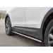 Руссталь HSFPO-002447 пороги труба 75х42 овал с проступью на Hyundai Santa Fe Premium 2015