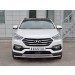 Руссталь HSFPZ-002440 защита переднего бампера d42 секция на Hyundai Santa Fe Premium 2015