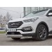 Руссталь HSFPZ-002441 защита переднего бампера d42 секция-d42 дуга на Hyundai Santa Fe Premium 2015