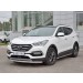 Руссталь HSFPZ-002442 защита переднего бампера d63 секция на Hyundai Santa Fe Premium 2015