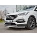 Руссталь HSFPZ-002442 защита переднего бампера d63 секция на Hyundai Santa Fe Premium 2015