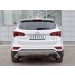 Руссталь HSFPZ-002451 защита заднего бампера d42 волна под машину на Hyundai Santa Fe Premium 2015