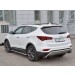 Руссталь HSFPZ-002451 защита заднего бампера d42 волна под машину на Hyundai Santa Fe Premium 2015