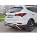 Руссталь HSFPZ-002451 защита заднего бампера d42 волна под машину на Hyundai Santa Fe Premium 2015