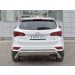 Руссталь HSFPZ-002452 защита заднего бампера d63 волна под машину на Hyundai Santa Fe Premium 2015