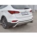 Руссталь HSFPZ-002452 защита заднего бампера d63 волна под машину на Hyundai Santa Fe Premium 2015