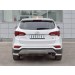 Руссталь HSFPZ-002453 защита заднего бампера уголки d63 секция на Hyundai Santa Fe Premium 2015