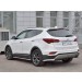 Руссталь HSFPZ-002453 защита заднего бампера уголки d63 секция на Hyundai Santa Fe Premium 2015