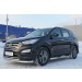 Руссталь HSFT-0012241 пороги труба d76 с накладкой (вариант 1) на Hyundai Santa Fe 2012-