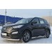 Руссталь HSFT-0012243 пороги труба d76 с накладкой (вариант 3) на Hyundai Santa Fe 2012-