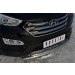 Руссталь HSFZ-001215 защита переднего бампера d63/42 (дуга) на Hyundai Santa Fe 2012-