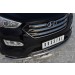 Руссталь HSFZ-001216 защита переднего бампера d63 ( секции) / d63 (дуга) на Hyundai Santa Fe 2012-