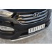 Руссталь HSFZ-001219 защита переднего бампера d76 (дуга) на Hyundai Santa Fe 2012-