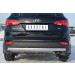 Руссталь HSFZ-001227 защита заднего бампера 75х42 овал на Hyundai Santa Fe 2012-