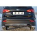 Руссталь HSFZ-001228 защита заднего бампера уголки d63 на Hyundai Santa Fe 2012-
