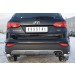 Руссталь HSFZ-001229 защита заднего бампера уголки d63/42 на Hyundai Santa Fe 2012-