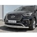 Руссталь HSFZ-002732 защита переднего бампера d63 дуга-d42 дуга на Hyundai Santa Fe Grand 2016-