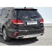 Руссталь HSFZ-002739 защита заднего бампера d75х42 дуга на Hyundai Santa Fe Grand 2016-