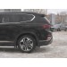 Руссталь HSFZ-003175 защита заднего бампера уголки d63 секции на Hyundai Santa Fe 2018-