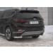 Руссталь HSFZ-003175 защита заднего бампера уголки d63 секции на Hyundai Santa Fe 2018-