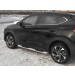Руссталь HTT-0031011 пороги труба d76 с накладкой (вариант 1) на Hyundai Tucson 2018-
