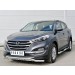 Руссталь HTZ-002228 защита переднего бампера d63 волна с надписью на Hyundai Tucson 2015