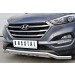 Руссталь HTZ-002228 защита переднего бампера d63 волна с надписью на Hyundai Tucson 2015