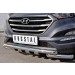 Руссталь HTZ-002230 защита переднего бампера d63 дуга-d63 дуга+клыки на Hyundai Tucson 2015