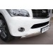 Руссталь INZ-000844 защита переднего бампера 75х42_(75х42)х2 овалы на Infiniti QX 56 2010-